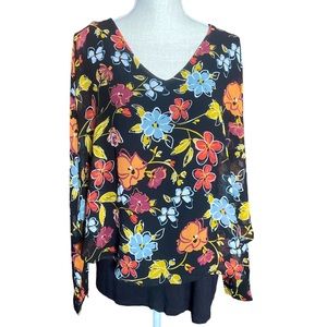 Avec Sheer Floral Blouse